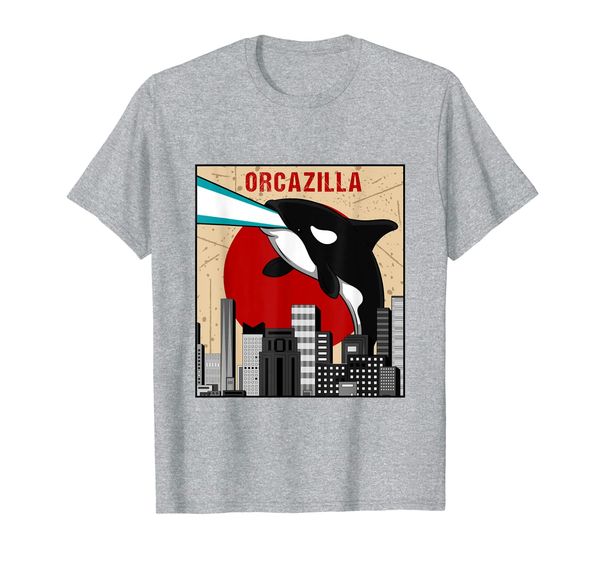 

orcazilla killer whale orca apocalypse sea mammal gift shirt, White;black