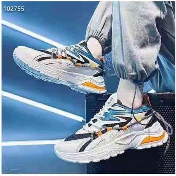 

2021 autumn new men's sports shoes trend fashion running student one match size