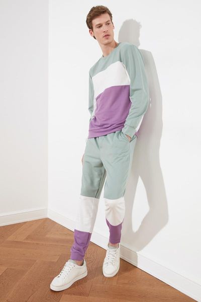 

running pants trendyol male sweatpants tmnss21ea0096, Black;blue