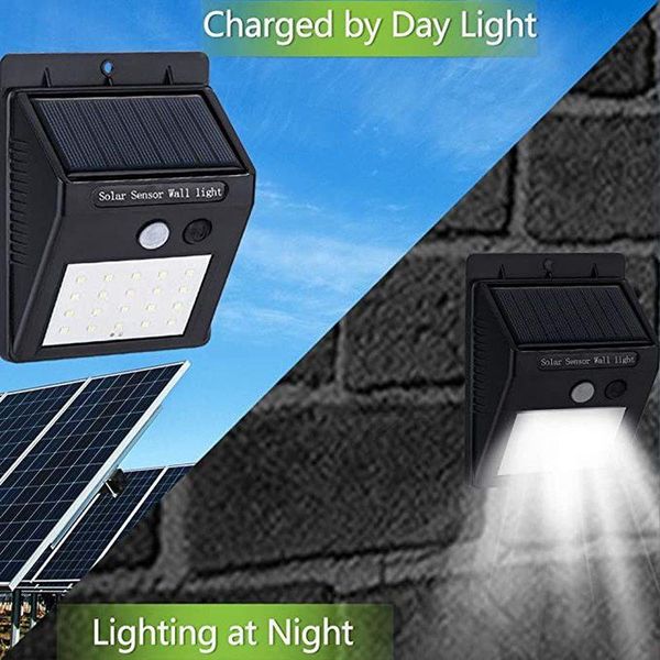 

solar lamps 144 led light outdoor lamp with motion sensor sunlight spotlight for garden decoration fence