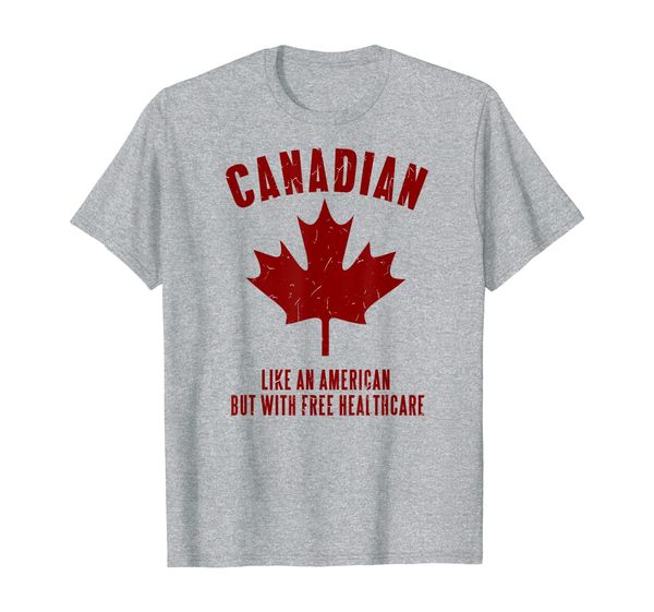 

canadian healthcare maple leaf tee, White;black