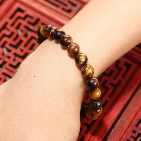

beaded, strands natural tiger eye bracelet mix personality couple sweet colorful lucky single beaded, Black