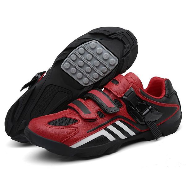 

cycling footwear couple mountain bike shoes sports men's dirt racing off-road speed cleat flat sneakers, Black