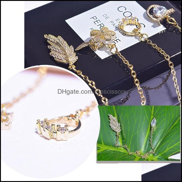 

salon health & beautymetal zircon nail art decorations luxury crystal rhinestones fashion chains diamond jewelry charm manicure ornaments1 d, Silver;gold