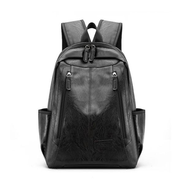 

backpack fashion pu backpacks vintage waterproof shoulder bag large capacity wearproof business lapfor school travel sports