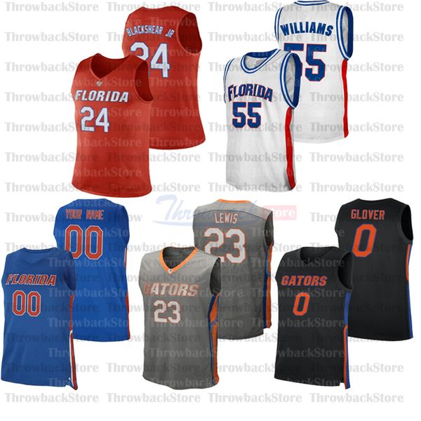 

college custom florida basketball jerseys 11 keyontae johnson 44 niels lane 12 colin castleton 1 tre mann 10 noah locke, Black;red