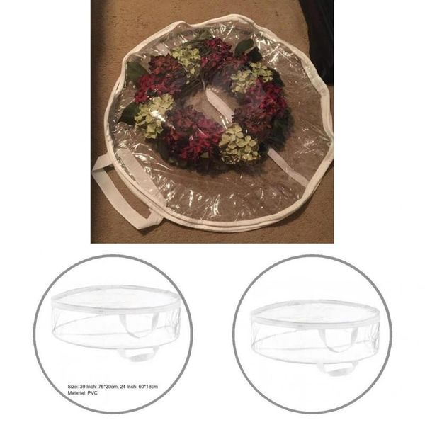 

storage bags durable wreath container zippered design tear-proof christmas pouch garland bag
