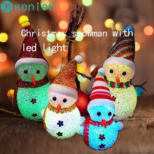 

strings kenieo led snowman christmas decorate lamp night light tree hanging ornament