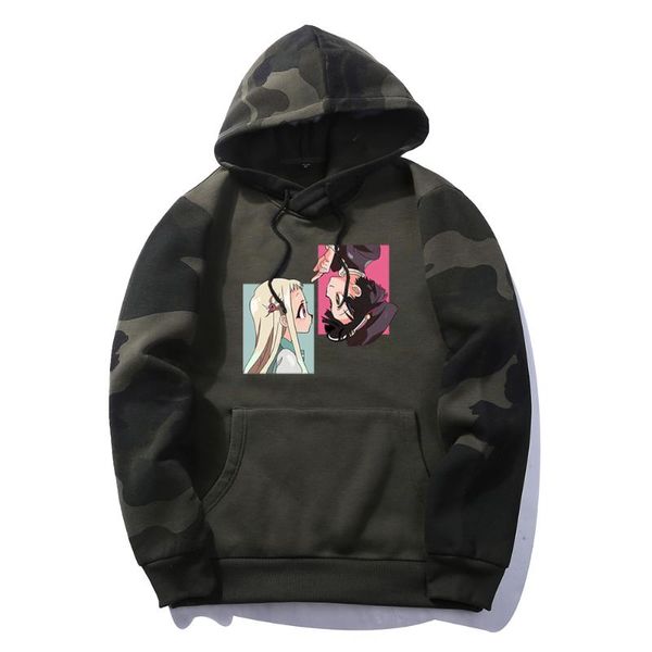 

men's hoodies & sweatshirts jibaku shounen hanako kun harajuku mens hoodie fleece oversize sweatshirt street camo pullover autumn winte, Black