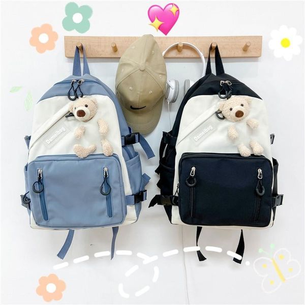 

backpack cute large schoolbag female korean harajuku students large-capacity fashion outdoor wind shoulder messenger sling bag