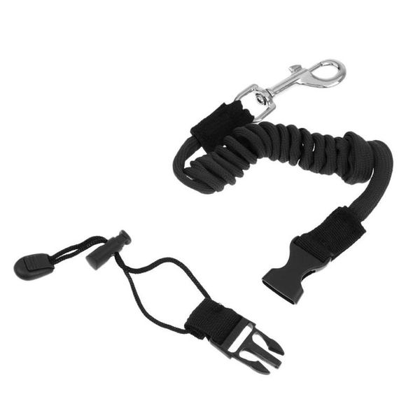 

rafts/inflatable boats fishing rope with snap clip kayak paddle leash lanyard wear resistance surfing surfboard elastic tpu canoe safety acc