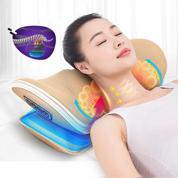 

cervical spine massager airbag retractor shoulder and neck multifunctional body electric massage pillow lumbar cushion massagers