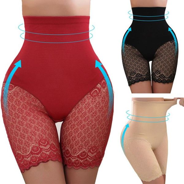 

women's shapers women high waist body shaper panties seamless tummy belly slimming control shapewear girdle underwear trainer, Black;white