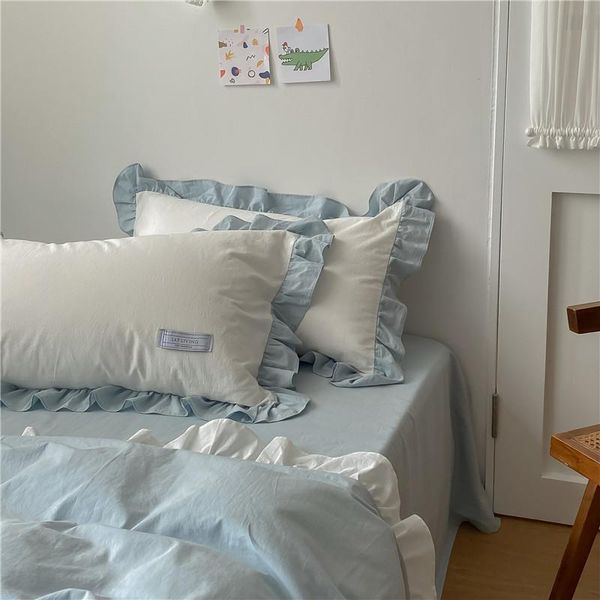 

bedding sets ins wood ears were covered with a set of princess wind sheets four pieces cotton girl heart