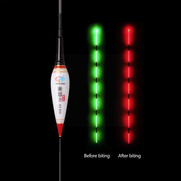 

fishing accessories led light float night luminous induction automatically of button remind floats battery discoloration w6j1