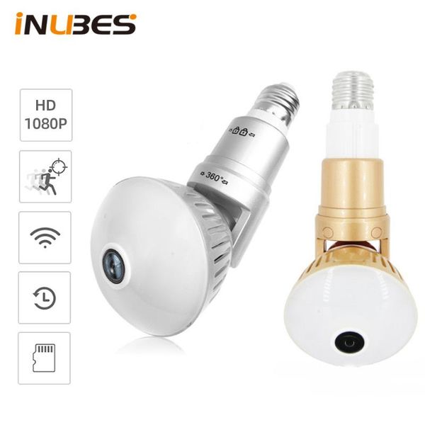 

fisheye light bulb camera 360 lamp home security panoramic ip infrared and white app control wireless p2p cam cameras
