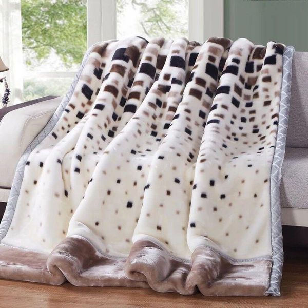 

comforters & sets 2021 soft thick warm fleece blanket winter bedroom quilts sofa nap bedding comforter adults blankets