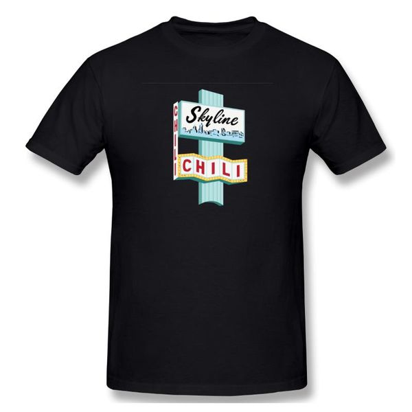 

men's t-shirts man cincinnati skyline chili ludlow ave sign cat , city, skyline year, art fitness vintage tshirt, White;black