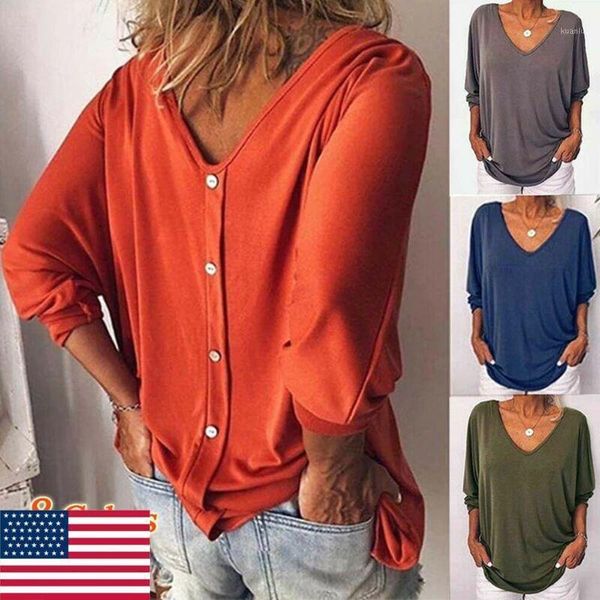 

women's blouses & shirts women long sleeve loose shirt ol clothes plain casual button blouse office lady summer chiffon blusa feminina, White