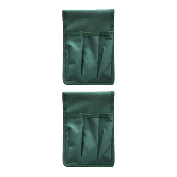 

storage bags 2pc creative kneeler seat garden kneeling tools pouches (green)