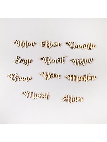 

other event & party supplies custom guest name wedding decoration personalized wood sign tags place card label unique gift table