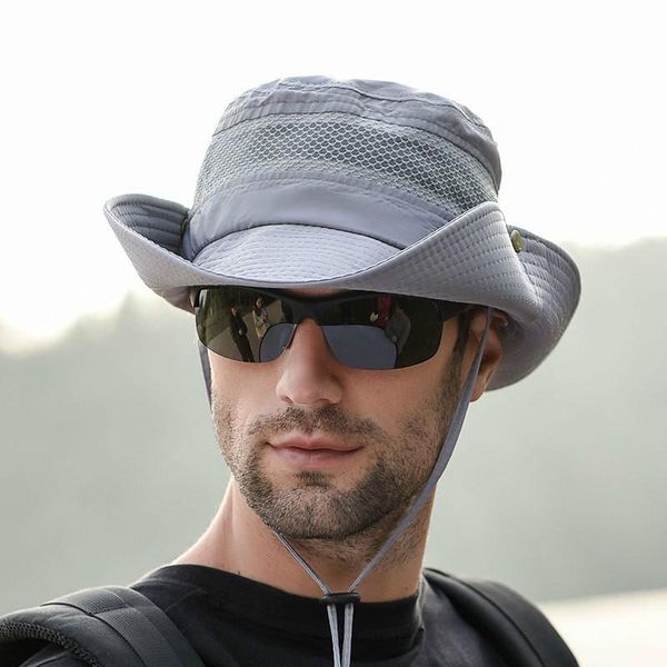 

outdoor hats fishing mountaineering hat men's summer sports sun, Black;white