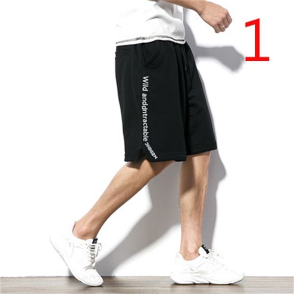 

shorts male korean version of the tide brand slim youth elastic 5 points black casual shorts, White;black