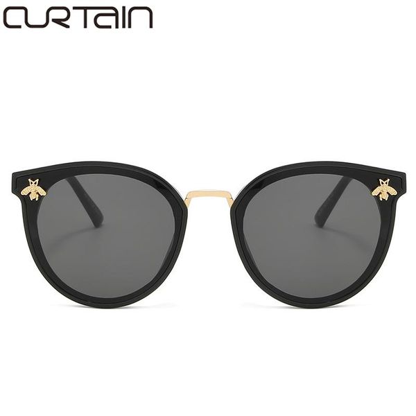 

gafas de sol abeja es para mujer, diseÃ±ador marca , estilo veraniego hombres retro sunglasses, White;black