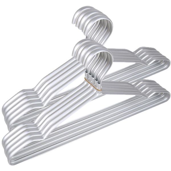 

hangers & racks aluminum alloy cloth hanger anti-slip grooves design dry wet dual purpose waterproof household space saving for sweater j2y