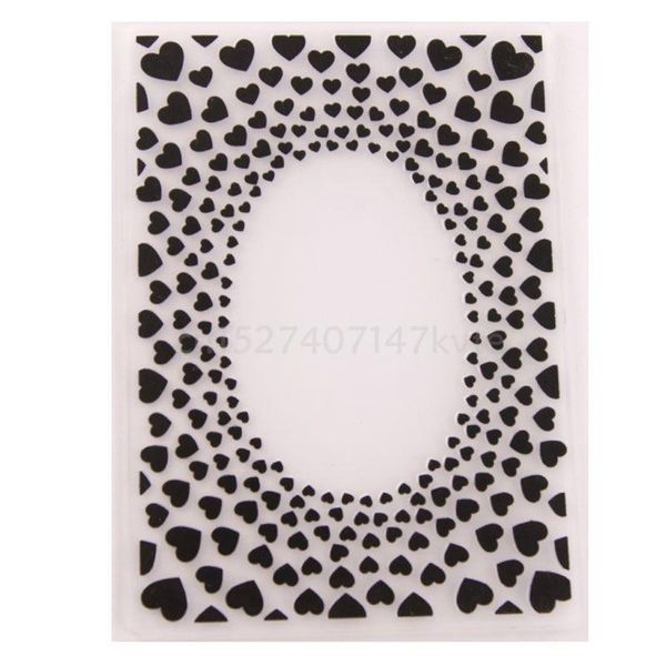 

craft tools hearts plastic embossing folder template diy scrapbook po card making