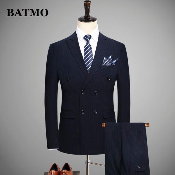 

arrival spring double breasted striped suits men,men's wedding dress,plus-size s-4xl 1882 men's & blazers, White;black
