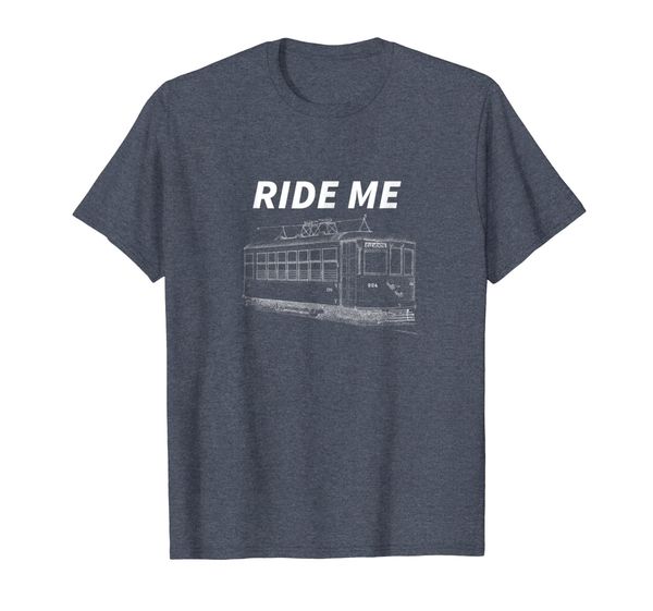 

retro ride me streetcar public transit gift idea t-shirts, White;black