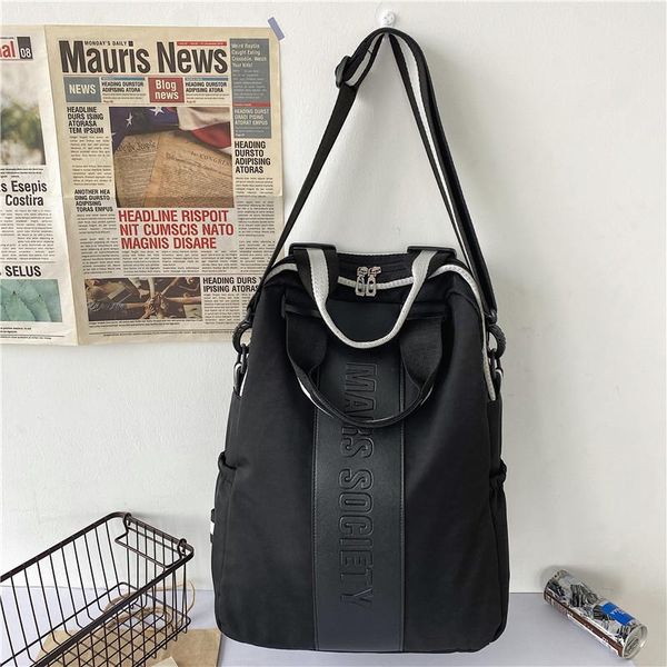 

backpack for men and women nylon canvas schoolbag middle school students large capacity mini