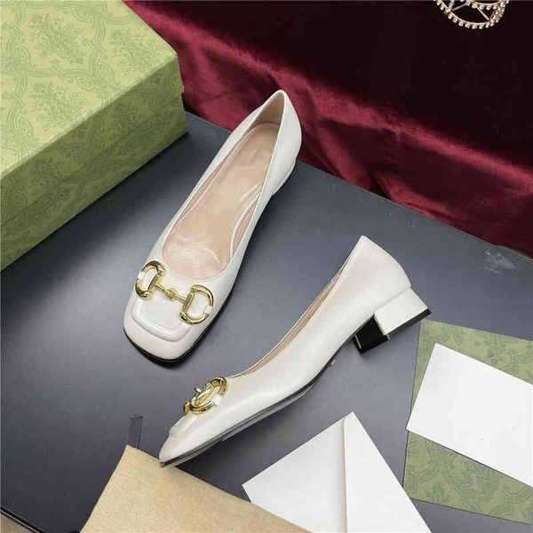 

sandals early spring leisure sandal luxury leather lovely style thick with square head size 35-40 8nwh, Black