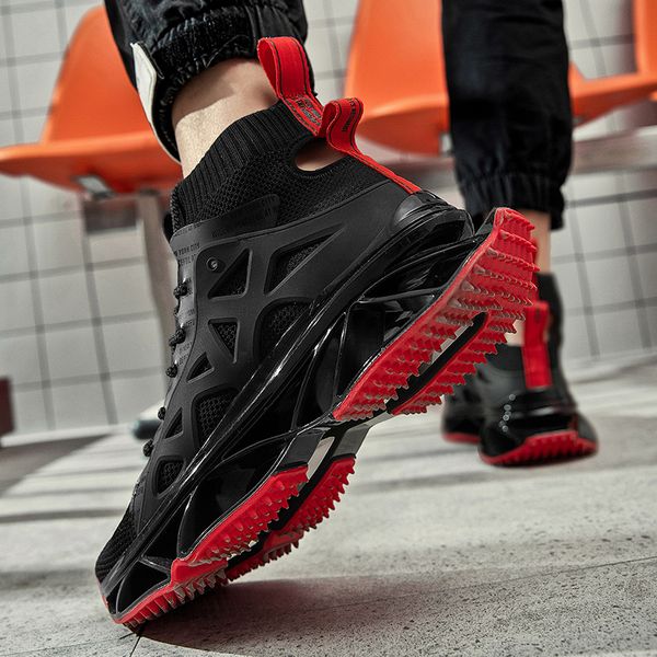 

new blade mens shoes fluorescent high-breathable socks shock absorption sports casual shoes lovers outdoor jogging shoes