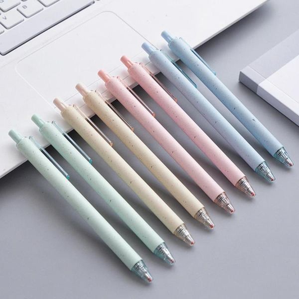

gel pens press writing black pen neutral for school student office gifts 0.5mm ballpoint signing stationery, Blue;orange