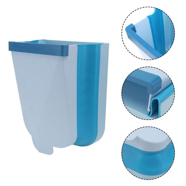 

waste bins 1pc kitchen hanging type trash bucket simple classified folding can )