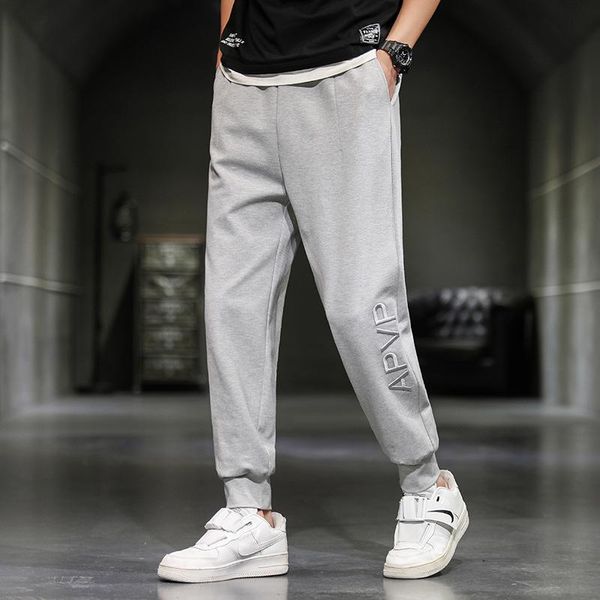 

the spring wind cargo pants of male students youth harlan beam feet men's clothing cultivate one's morality, Black