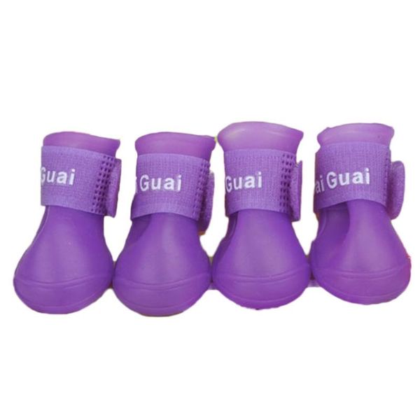

dog apparel waterproof durable mini pet little teddy rain boots shoes rainboots anti-slip paws booties