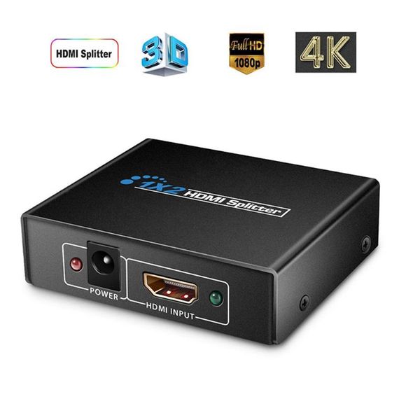 

audio cables & connectors splitter 1 in 2 out 1x2 hdcp stripper daul display 1080p 4k adapter power signal for hdtv dvd ps3 x