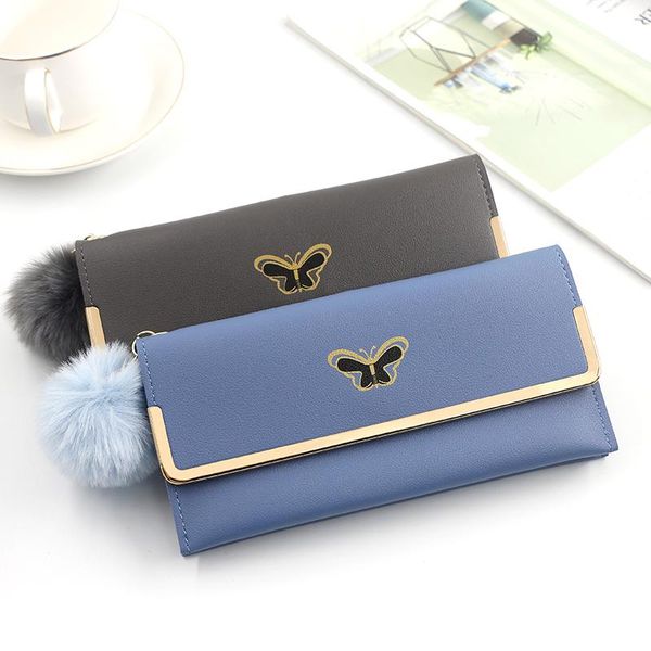 

wallets long women's wallet female purses tassel card holder pu leather clutch money bag, Red;black