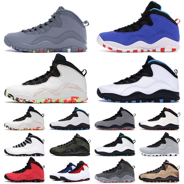 

mens jumpman 10 10s basketball shoes designer ember glow orlando sports sneakers tinker cement fusion red chicago cool grey powder blue trai