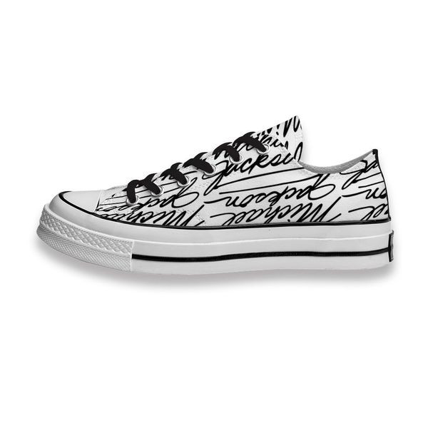 

custom printed sho music band logo michael son sneakers low mens womens skateboard sport footwear diy trainers canvas casual