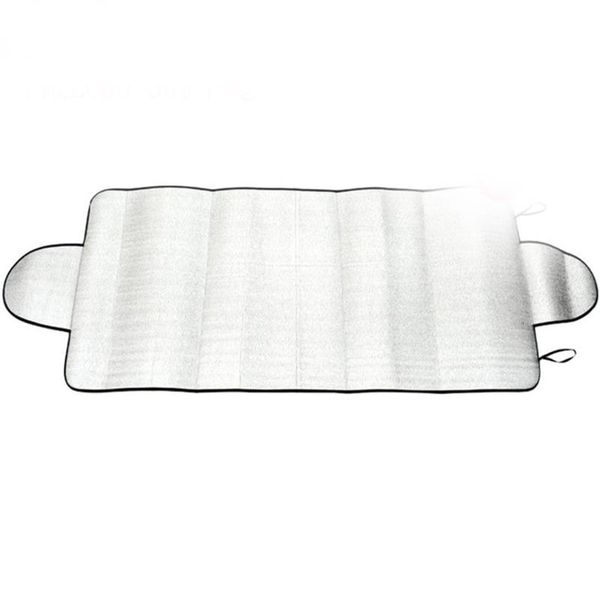 

car sunshade silver front windshield cover winter snow file thickening gear