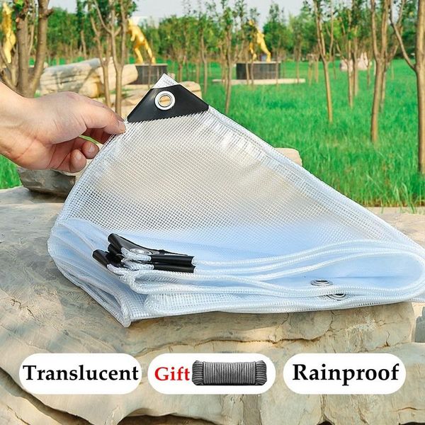 

shade thick 0.2mm white pvc tarpaulin rainproof cover garden succulent plants sun protection film courtyard pergola waterproof canvas