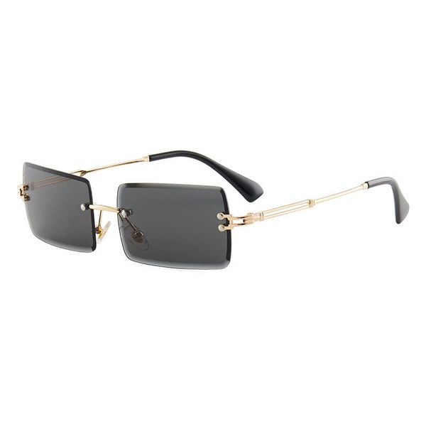 

outdoor eyewear fashion small rectangle sunglasses summer uv400 2021 est trendy women men rimless cycling retro sun glasses shades