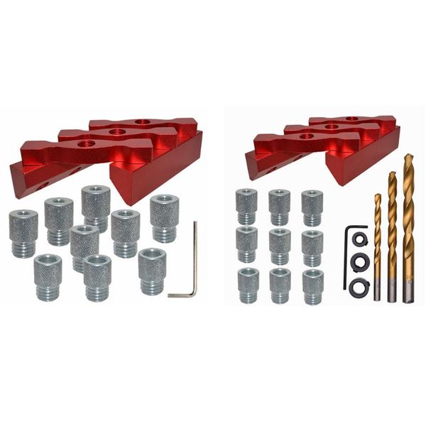 

professional hand tool sets vertical self centering woodworking drill guide carpentry wood hole punching position locator tenon set