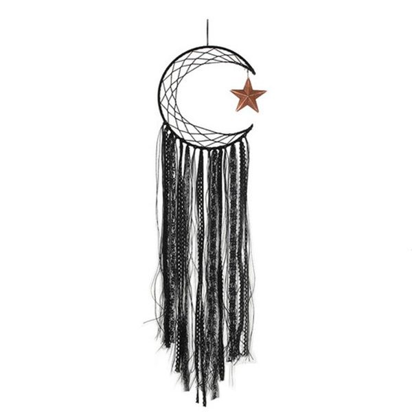 

1pc dreamcatcher wind chimes moon star pendant nordic simplicity pentagram feather home accessories crafts bohemia decoration decorative obj