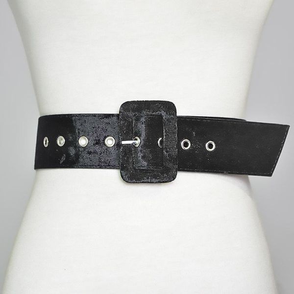 

belts fashion wide belt velvet for women winter autumn dress coats suits female lady waist waistband, Black;brown
