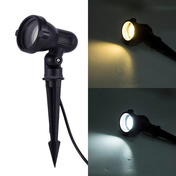 

ip65 gu10 outdoor led spike light 5w 7w lawn black housing lamp waterproof landscape garnde grass lamps